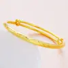 Pulsera de Oro Arena Vietnamita para Mujer, Color Duradero, Aliento de Bebé, Empujar-Tirar, Latón Real, Pulsera de Imitación Oro, Joyería al por Mayor