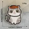 Etiqueta Bordada a Computadora Original Gato de Dibujos Animados Felpa Bordado Adhesivo DIY Abrigo Sombreros Accesorios Accesorios de Prenda Parche Adhesivo de Tela