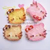 Juguete de Comida Simulada Cabeza de Gato Pan Galleta DIY Pegamento de Crema Funda para Teléfono Móvil Accesorios para el Cabello Flor para Zapatos Colgante Papelería Material de Resina