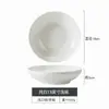 Cuenco cerámico texturizado a rayas Jingdezhen porcelana de hueso blanco puro cuenco de arroz cerámico para el hogar cuenco para fideos cuenco grande para sopa tazón para sopa