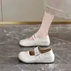 Zapatos Mary Jane de Plataforma Más Vendidos 2026 Otoño Nuevos Versátiles Estilo Academia Japonesa Suela Suave JK Aumentadores de Altura Zapatos Pequeños de Cuero para Mujer