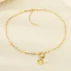 Cadena de clips de papel creativa personalizada multiestilo corazón hueco incrustado de diamantes collar de acero de titanio madre levantando alto día de la madre