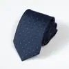 8 cm Mão Gravata Gravata Vestido de Negócios Masculino Preto Puro Acessórios de Trabalho Profissional Noivo de Casamento Listras Vermelhas de Vinho