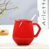 Caneca Estrelada Cerâmica com Tampa e Colher Caneca Diamante Caneca de Presente