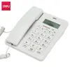 Teléfono Deli Alámbrico Fijo Teléfono Fijo Hogar Oficina Independiente Identificador de Llamadas Teléfono de Recepción