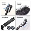 Pente Modelador de Cabelo Longo Cacheado com Raízes Volumosas, Grande Curvatura, Escova Paleta Massageadora para Homens e Mulheres, Ferramenta de Pente para Cabelo Longo Cacheado com Revestimento de Borracha