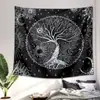 Tapeçaria Decorativa de Paisagem Impressa Transfronteiriça, Tecido de Fundo Personalizado para Quarto e Sala de Estar, Revestimento de Parede para Esconder Imperfeições, Pedido Mínimo de Uma Peça
