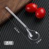 Cuchara desechable para pudín, cuchara de plástico de mango largo, cuchara para postre, pastel, helado, batido, cuchara para hielo en polvo, envuelta individualmente