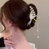 Flor de Arroz Lirio del Valle Borla Pinza Accesorios para el Cabello Parte Posterior de la Cabeza Cabello Pinza de Cabello Antigua Pinza de Cabello para Niños Pinza Tiburón Flor Accesorio para la Cabeza