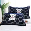 Toalla de Almohada Grande Algodón Par Tres Capas Gasa Adulto Cabeza de Almohada Pañuelo de Cabeza Remate Absorbente de Sudor Parejas Estilo Europeo Toalla de Almohada