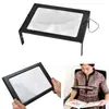 Lupa de Escritorio Ultra-Delgada A4 con 14 Luces LED para Personas Mayores para Leer, Trabajar, Ver Imágenes y Usar en el Laboratorio