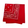 Bufanda Cuadrada de Algodón 100% Puro Estampado Paisley Flor de Anacardo Bufanda para la Cabeza Bufanda para el Cuello Estilo Retro Americano bandana