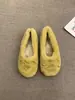 Zapatos Peludos Estilo Hada Suaves para Mujer 2026 Otoño Lazo Versátil Cómodos sin Cordones para Exteriores Cálidos Zapatos de Algodón para Mujer
