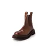 Botines Chelsea Gruesos de Estilo Británico Retro Versátiles 2026 Otoño Nueva Llegada Temperamento Suave Cómodos Botas Martin