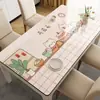 Nuevo modelo 2025, mantel de mesa de PVC, impermeable, a prueba de aceite, mantel lavable, protector de mesa resistente al calor, mantel para mesa de centro de sala de estar