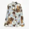 Camisa de manga larga estilo vintage para comercio exterior transfronterizo para hombres y mujeres, nueva marca de moda primavera y otoño, camisa casual holgada