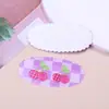 Lindo y Dulce Estampado de Cerezas a Cuadros Parche Acrílico Clip Lateral DIY Imán para Refrigerador Funda de Teléfono Móvil Accesorios de Flor para Zapatos
