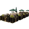 Combinación de Rejilla para Macetas de Exterior Acero Inoxidable Hierro Forjado Divisor Comedor Bar Patio Cafetería Combinación de Rejilla para Macetas Maceta