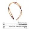 Versión Coreana Ins Simple Versátil Diadema de Acrílico con un Toque de Alta Gama, Dientes Doble Capa Cruzada Hueca Diadema para Lavarse la Cara y Sujetar el Cabello