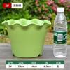 Maceta de Resina con Bordes Rizados para Uso Doméstico, Plástico Grueso para Interior Balcón de Alto Valor Estilo Lirio Borde Ondulado