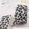 Cinta de Tela Cepillada con Estampado de Leopardo en Forma de Corazón de un Solo Lado para Decoración de Sombreros, Moño DIY, Caja de Regalo, Empaque de Ramo, Cinta en Forma de Corazón