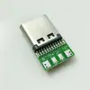 Socket Hembra Soldado por Arco Tipo-C Doble Pin Cc con Placa 4P5P6P Punto de Soldadura Placa de Prueba de Cable de Datos Cable Adaptador Pd Cabezal Hembra