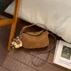 Bolso Retro de Color Sólido de Nicho Único para Mujer 2026 Nuevo Bolso Cruzado Versátil Bolso de Mano Mini Exquisito Bolso Tote Pequeño