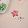 Grampo de Cabelo Estrela Dopamina Y2K Grampo de Cabelo Estrela de Cinco Pontas para Menina Bonita Grampo de Cabelo Cor Doce Ins Grampo BB Grampo para Franja