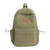 Mochila de Moda de Color Sólido Estilo Japonés de Nylon para Mujer, Mochila Escolar para Mujer, Mochila Ligera Estilo Coreano para Escuela Secundaria, Mochila para Estudiante Universitario