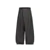 UTiiTUii marca de nicho de moda para hombres maduros, estilo old money, pantalones anchos guapos y casuales con caída y pliegues, pantalones largos para hombre 095