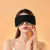 Máscara de Dormir com Peso Transfronteiriça com Velcro, Máscara de Olhos de Seda Falsa Dupla Face Quente e Fria, Bloqueadora de Luz, Respirável, Máscara de Proteção para os Olhos de Cobertura Total