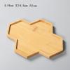 Posavasos de Bambú Transfronterizo Manteles Individuales Tapetes para Macetas de Flores Redondos Rectangulares con Formas Especiales Multitalla Posavasos para Té Posavasos DIY