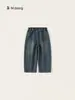 Bangxuan Huzhou Zhili roupas infantis calças retas largas para meninos jeans casuais para meninas primavera e outono 2026