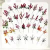 Cipó de Frutas Vermelhas Artificiais, Frutas da Fortuna Festivas DIY Frutas de Acácia, Cipó de Flores de Natal Artificiais, Decoração de Parede com Flores Penduradas