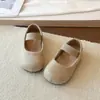 Zapatos Mary Jane de Lino Tejido para Bebé 2026 Nuevo Estilo Primavera y Otoño para Niñas Transpirables Slip-On Mocasines de Suela Suave