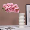 Orquídea de Seda Artificial de Alta Gama de 8 Cabezas, Guía de Camino para Bodas en Salón de Banquetes, Decoración Especial para Hotel, Venta al por Mayor de Flores Artificiales