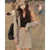 Verão Alça Decote V Suspenso Gola Halter Alça Ajustável Colete Feminino Quente da Internet Quente Quente Quente Menina Bonita Rua Frita Costas Bonitas Roupa Externa Curta Top