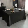 Toalha de Mesa para Casamento à Prova de Óleo e Manchas Retangular Especial para Sala de Conferências Mesa Longa Stand de Feira Cor Sólida Toalha de Mesa de Hotel