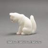 Novos enfeites de boneca de resina de gatinho, animais fofos, micro paisagens, mini decorações de mesa, cheios de 19 yuans