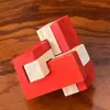 Bloque Kongming de Colores Juguetes de Inteligencia Bola Luban Bloque Kongming Estudiantes Adultos Juguetes de Madera Bola Luban