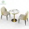 Mesa de Comedor Rectangular Estilo Villa Lujo Ligero Antiescaldado Espesor Grueso Pizarra Textura Mármol Natural Modelo Especial Hotel de Alta Gama