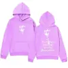 Sudadera con capucha de diseño de marca de moda con estampado de letras y cabeza de lobo es simple y versátil