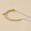 Pulsera de Media Cuenta y Media Cuerda Tejida a Mano, Nueva Tendencia Nacional Cuerda de Mano Semi-Terminada, Pulsera Original Pulsera de Cuentas DIY