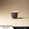 Taza de té de cerámica esmaltada de color liso, taza de té Kung Fu, taza de té pequeña para uso personal, taza de té de porcelana blanca Dehua estilo chino.