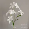 Flores Artificiais Brancas para Decoração de Casamento, Flores de Seda, Ornamentos de Flores Artificiais, Arte Floral Seca, Materiais de Rosa, Arranjo de Flores para Corredor, Arranjo de Parede e Chão