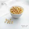 Cuentas Chapadas en Oro de 14K que Conservan el Color, Cuentas de Transferencia, Cuentas Pequeñas de Oro, Superficie Lisa Sólida, Accesorios de Cuentas Hechos a Mano para Joyería DIY, Cuentas Sueltas