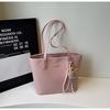 Bolsa Retrô de Grande Capacidade para Mulheres 2026 Novo Design de Nicho Coreano Bolsa Tote Versátil Simples de Ombro/Axila
