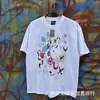 Camiseta de Manga Corta Estampada Saint Michael Cho Patrón Abstracto Equipo Calle Alta Holgada Versátil Verano