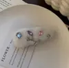 Pasador de Ganchillo de Lana Hecho a Mano DIY Orejas de Conejo Lindas Pasador Estéreo de Hierba Flor Pasador BB de Lana Hecho a Mano