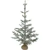 Spray de Mesa Branco Emagrecedor Árvore de Natal Artificial Pe+Pvc Base de Juta Mini 90cm Decoração de Cena Árvore Pequena Personalização